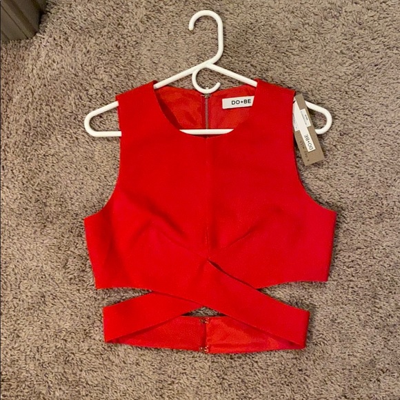 DO+BE Tops - DO+BE Collection Red Crop Top